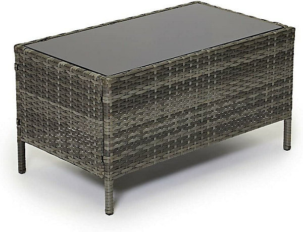 EVRE Grey Rattan Garden Furniture Set Patio Conservatory Balcony Outdoor 4 Seater - Image 5